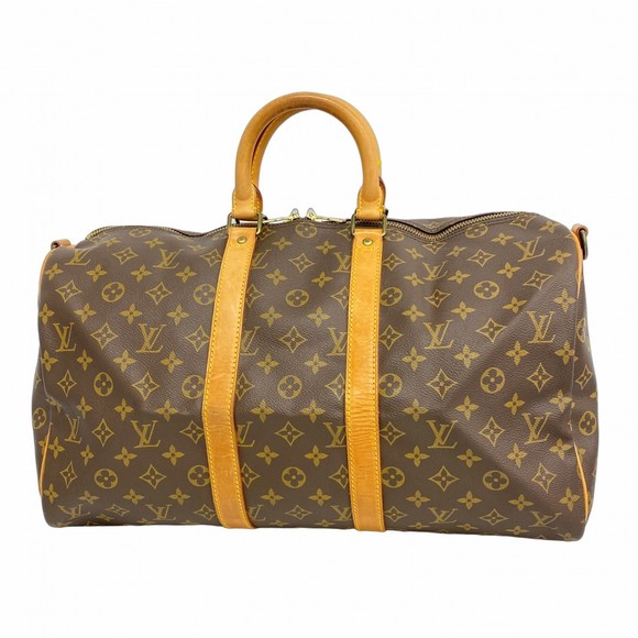 Louis Vuitton Monogram Brown Keepall Bag Bandouliere Boston - Picture 1 of 9